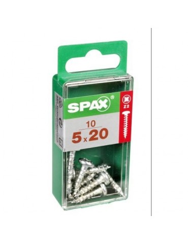 TORNILLO SPAX C/RDA POZI WIROX 5.0X20 C/10 UDS