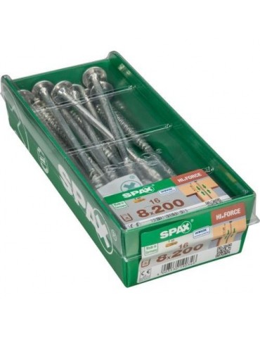 TORN. SPAX C/ARAN.TORX 8.0X200 WIROX C/16 UDS