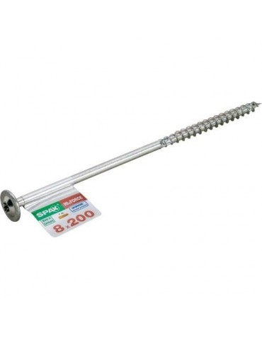 TORN. SPAX C/ARAN.TORX 8.0X220 WIROX 1 UNIDAD