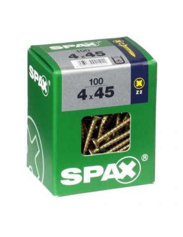 TORNILLO SPAX C/PL POZI BRICO. 4.0X45 C/100 UDS