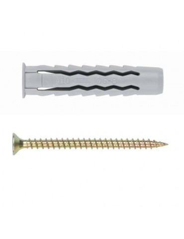 TACO EXPANSIVO CON TORNILLO 6X30 (BL.) BZTPPOTS06
