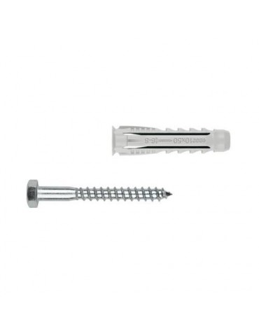 TACO EXPANSIVO CON TORNILLO 10X50 (BL.) BZTBTS10