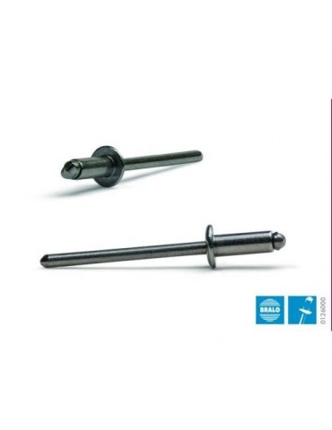 REMACHE C/ALOMADA INOX/INOX 4,0X12MM. (C/25 UD)