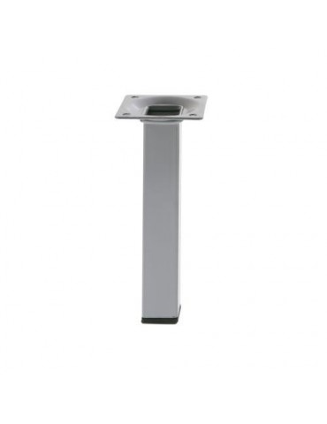 PATA MESA 3 CUADRADA 25X25X700MM PLATA 21743
