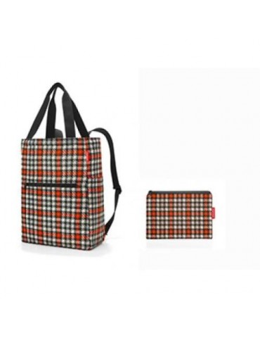BOLSA MINI MAXI 2EN1 GLENCHECK RED 30,5X41X15,5CM.