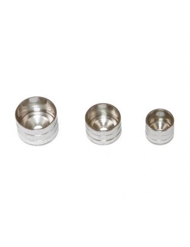 SOPORTE TUBO ARMARIO 15 Ø13X12MM NIQ.(BOL-2) 22301