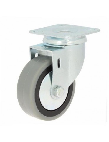 RUEDA CON SOPORTE PLACA ARO GOMA 80 75830