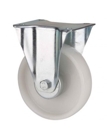 RUEDA FIJA DE POLIAMIX BLANCO 100MM