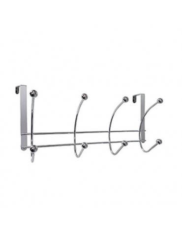 PERCHA SOBREPUERTA 4 GANCHOS, 8 BOLAS CROMO 970CR8