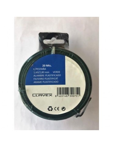 ALAMBRE PLASTIFICADO VERDE 1,6/2,8 MM X 50M. 39077