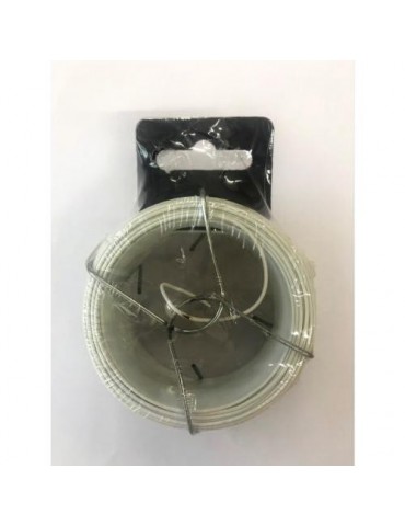 ALAMBRE PLASTIFICADO 1,1/1,6MM BLANCO R-50M