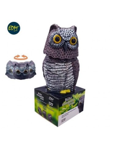 BUHO CABEZA GIRATORIA AHUYENTA AVES