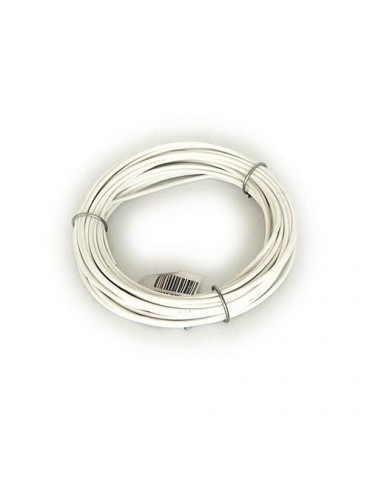 ALAMBRE TENDEDERO PLASTICO BLANCO ROLLO 10 M.