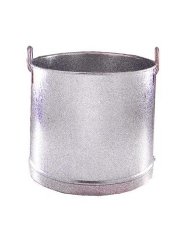 CUBO RECTO GALVANIZADO 2 ASAS LATERALES 16 40 L.