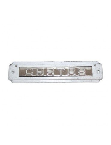 PLACA BUZON 220X50 ACERO INOXIDABLE 2104