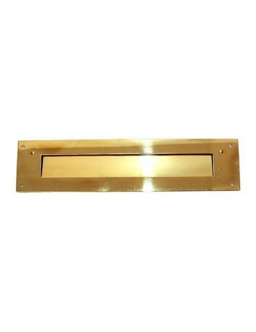 PLACA BUZON 220X50 LATON PATINADO 2103