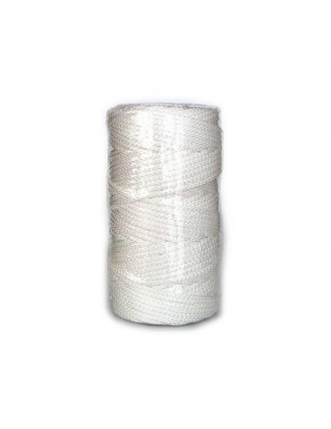 CORDON TRENZADO NYLON 18 MM. BCO.(CARRETE-100 M.)