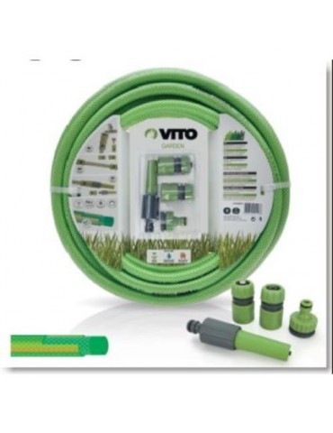 KIT MANGUERA RIEGO COMPLETO 5/8 10M VIK6010