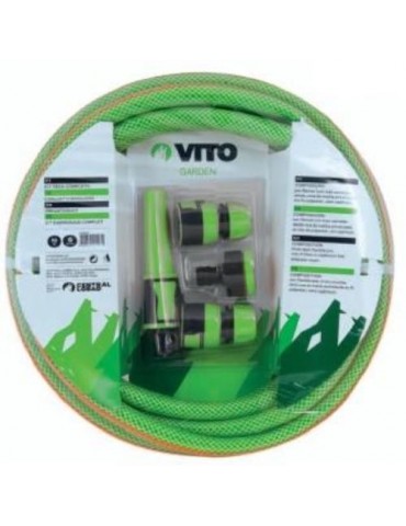 KIT MANGUERA RIEGO COMPLETO 3/4 25M VIK1925