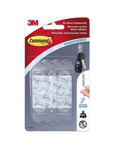MINI GANCHOS COMMAND 6 UNIDADES + 8 TIRAS 17006CLR