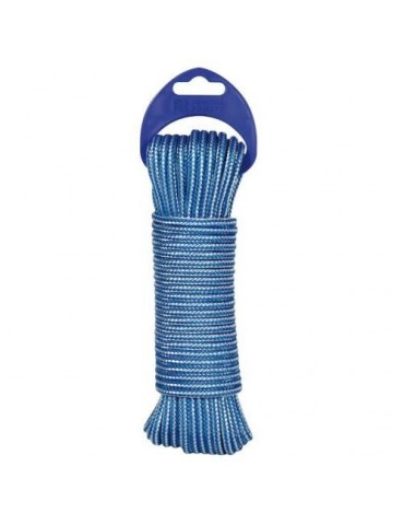 CORDON PP. ALMA TEXTURA 4MM. AZUL/BLANCO 25M.