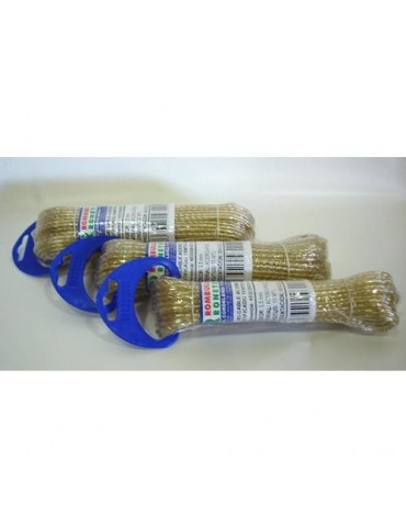 CABLE ACERO PLASTIFICADO ORO 15 M.