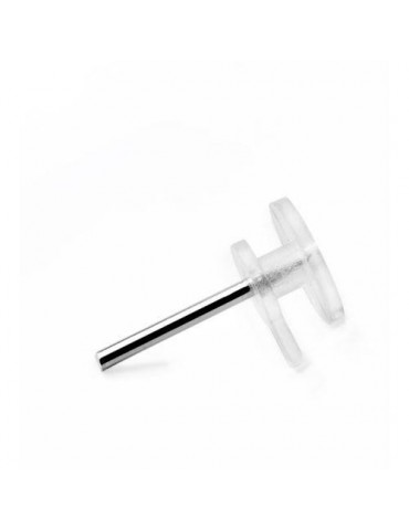 COLGADOR PARED TRANSPARENTE 10 UDS.