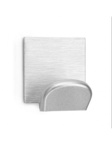 COLGADOR ADHESIVO INOX CROMO MATE (BL.-2) 2078-7