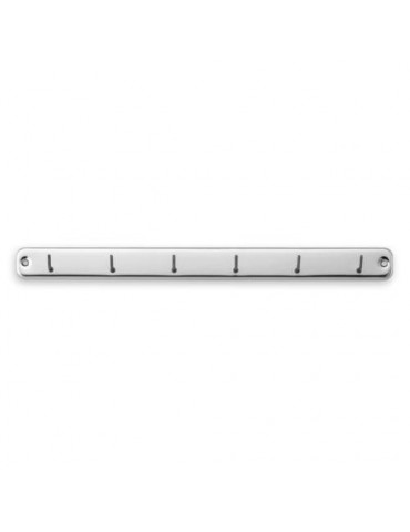 COLGADOR COCINA 6 GANCHOS ACERO 3086-1