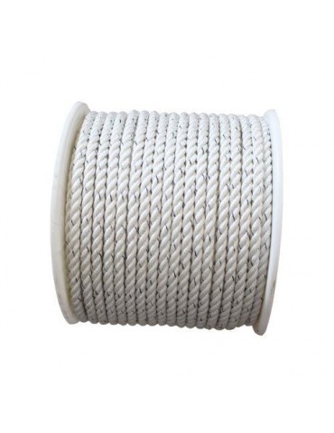 CORDON POL.3 CABOS ALMA TRENZ.10 MM.BCO./AZ.100 M.