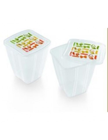 SET 2 HERMETICOS 2 L. CUADR.C/TAPA DECORADA 055020