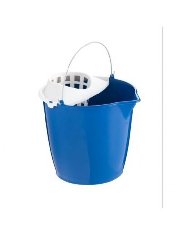 CUBO CON ESCURRIDOR PICO ASA METAL 12 LITROS 9069