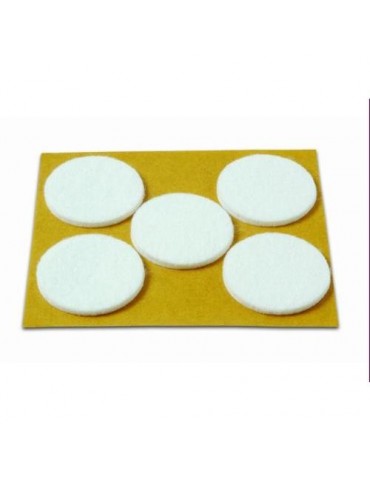 DESLIZADORES FIELTRO Ø 35 MM BLANCO 5 UDS.