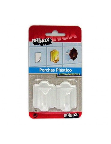PERCHA MEDIANA PLASTICO BLANCO (DISPLAY-2) 5018