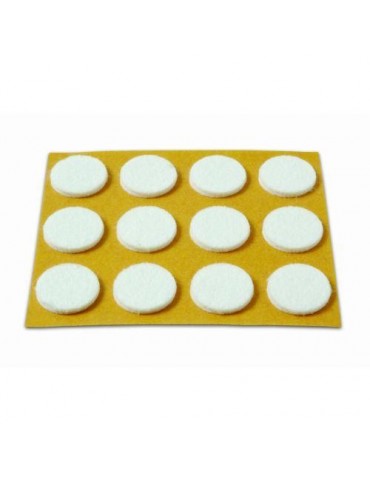 DESLIZADORES FIELTRO BLANCO 20MM B70730B