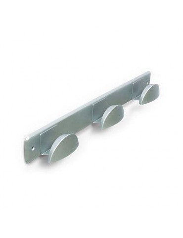 PERCHA MEDIA LUNA 3 BRAZOS CROMO 7244