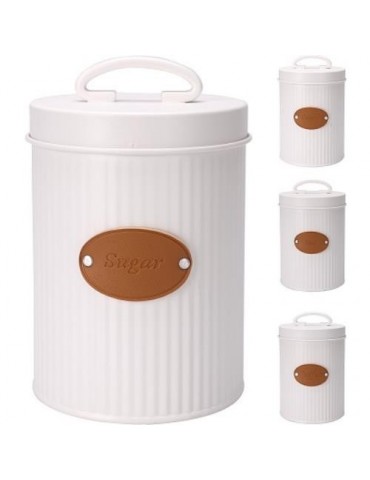 BOTE COCINA METALICO CON ETIQUETA EN CUERO 1400ML