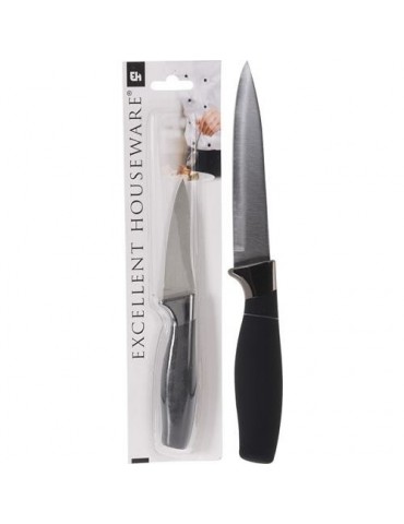 CUCHILLO COCINA INOX 33CM MANGO NEGRO C80621750
