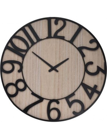 RELOJ PARED MADERA/METAL 57X4 HZ1006810