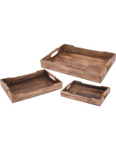 SET 3 BANDEJAS MADERA CON ASAS A44710620