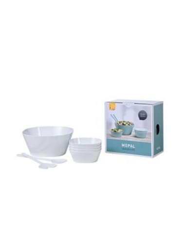 SET ENSALADA 6 PIEZAS BLANCO
