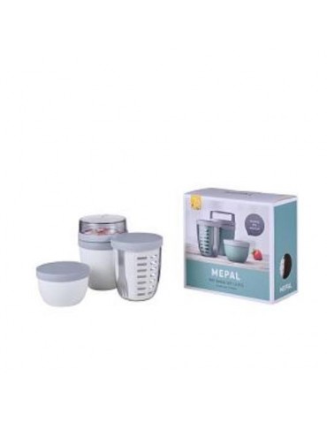 SET POT RANGE ELLIPSE 3 PIEZAS BLANCO