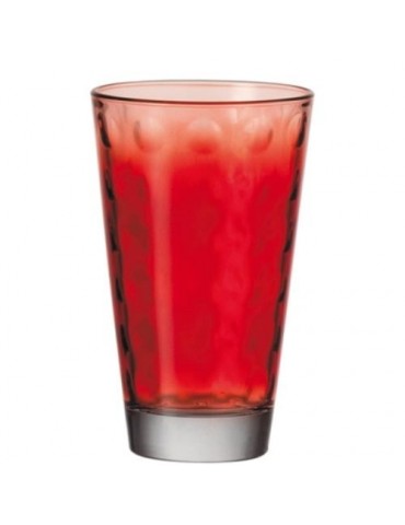 VASO ALTO 30 CL. OPTIC ROJO SET-6
