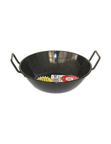 SARTEN ESMALTADA HONDA CON ASAS LA IDEAL 30 CM.