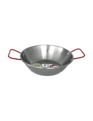 SARTEN PULIDA HONDA CON ASAS LA IDEAL 32 CM.