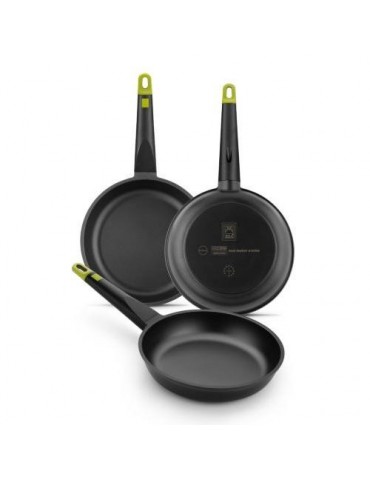 SET 3 SARTENES 18-22-26 CM FOODIE A491235
