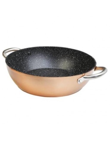 CAZUELA BAJA ALUMINIO FORJADO PROFESIONAL 28CM