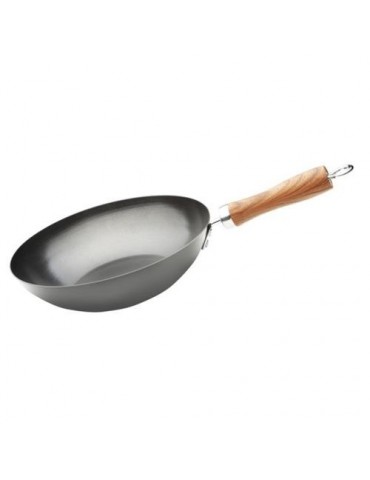 WOK DE ACERO AL CARBONO 20CM 20020