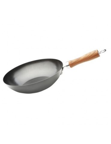 WOK DE ACERO AL CARBONO 28CM 20028