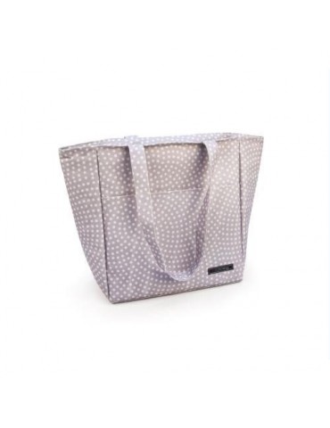 LUNCHBAG SHOPPER DOTS GRIS 9261-TX